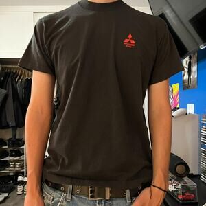 vintage 90s mitsubishi japanese promo single stitch faded t-shirt size large